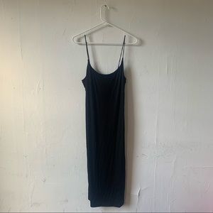 H&M Black Midi Dress, Size S